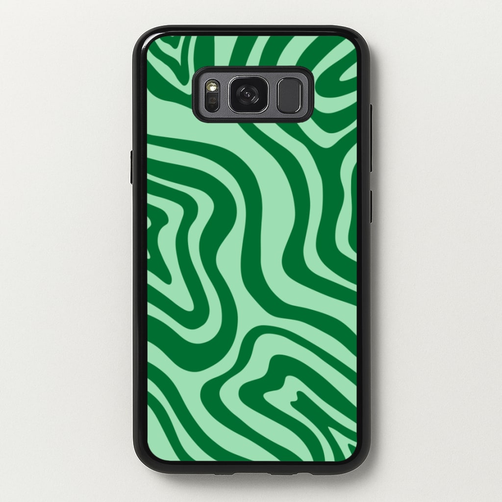 Green Abstract Halloween - Halloween Phone Case for Galaxy S8 Plus