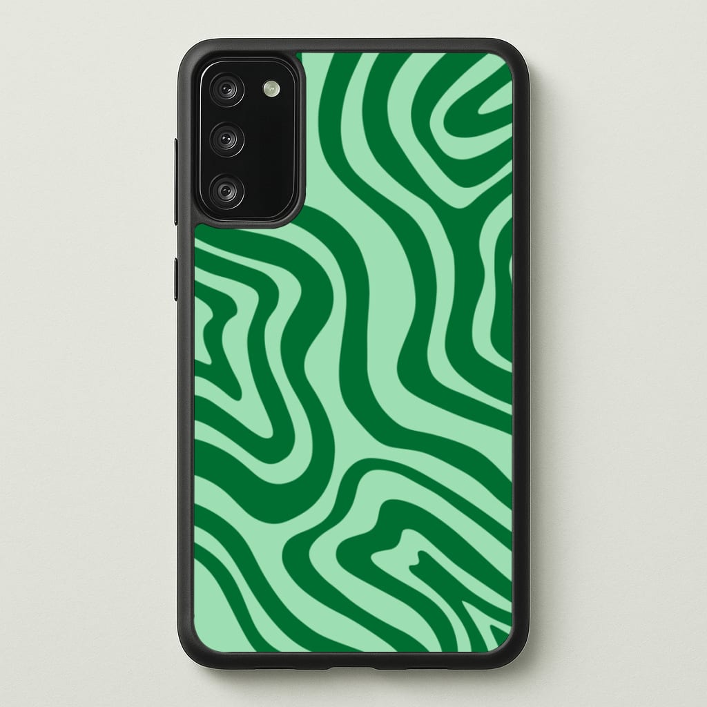 Green Abstract Halloween - Halloween Phone Case for Galaxy A41