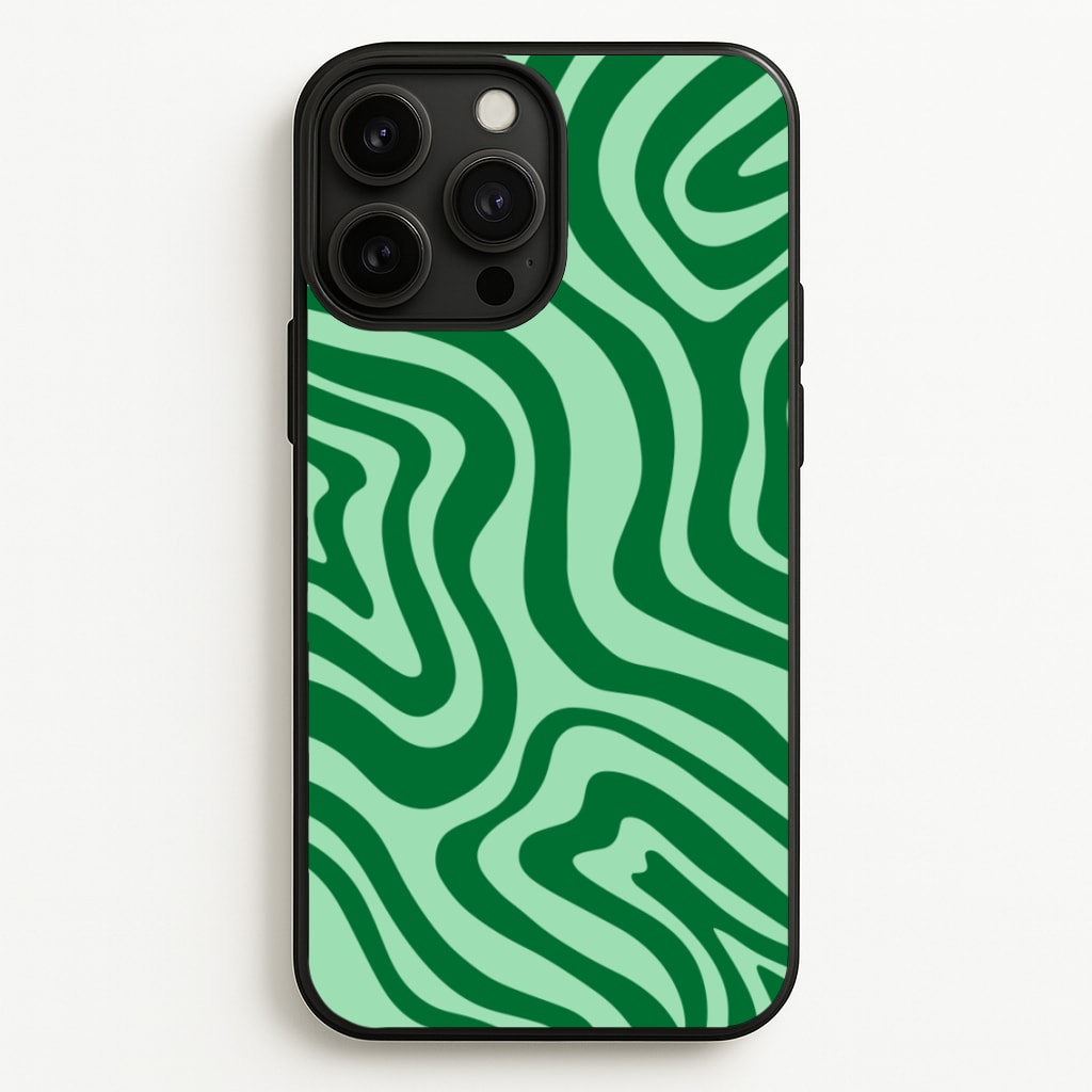 Green Abstract Halloween - Halloween Phone Case for iPhone 13 Pro Max