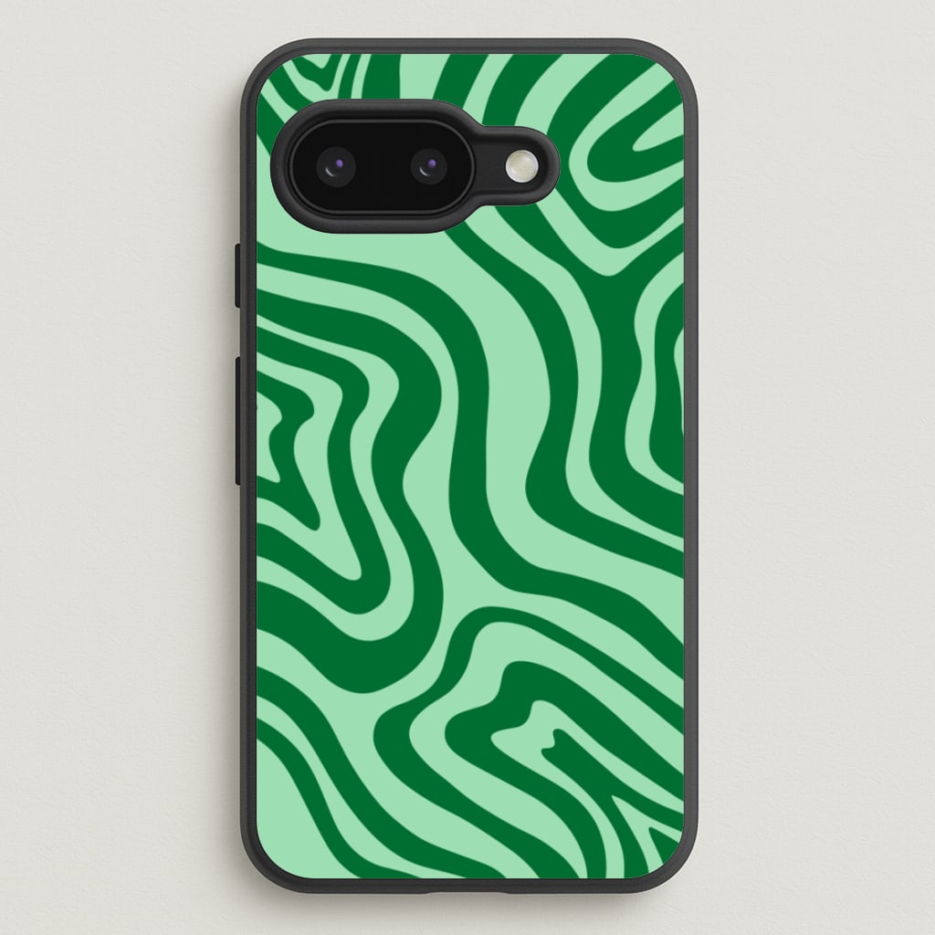 Green Abstract Halloween - Halloween Phone Case for Google Pixel 9a