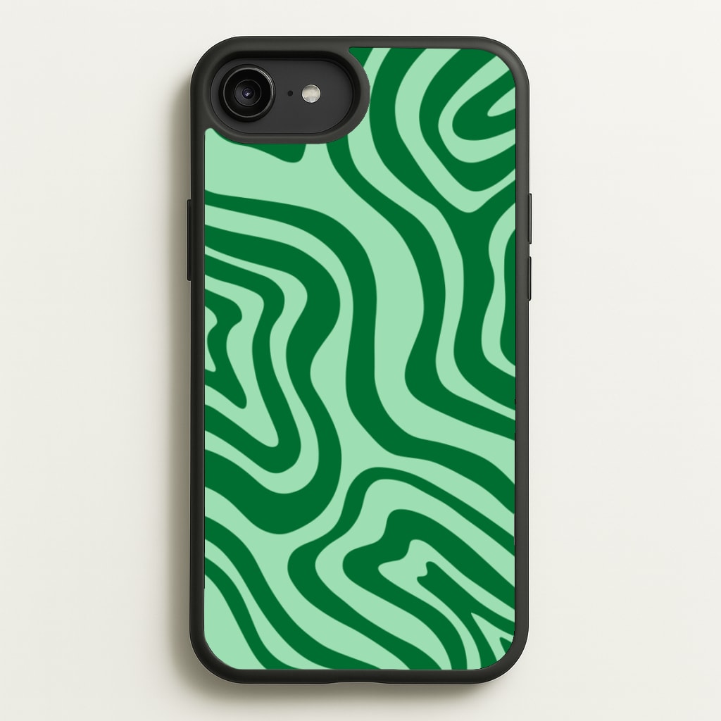 Green Abstract Halloween - Halloween Phone Case for iPhone 6 Plus / 7 Plus / 8 Plus