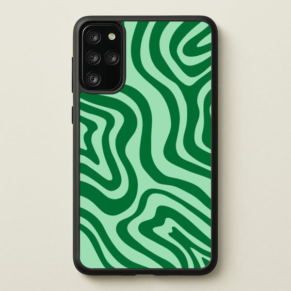 Green Abstract Halloween - Halloween Phone Case for Galaxy S20 Plus