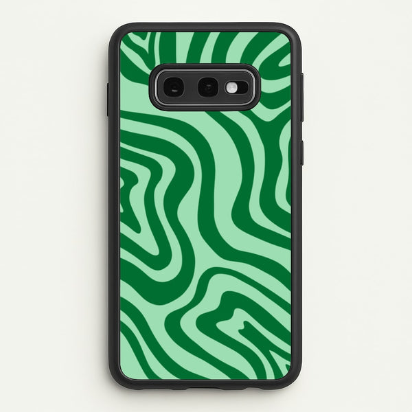 Green Abstract Halloween - Halloween Phone Case for Galaxy S10e