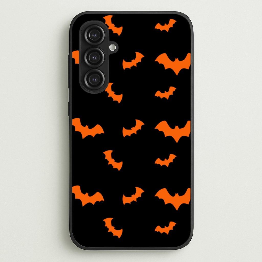 Orange Bat - Halloween Phone Case for Galaxy S23FE