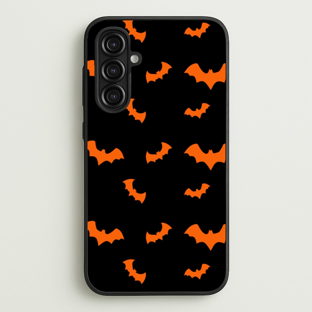Orange Bat - Halloween Phone Case for Galaxy A16
