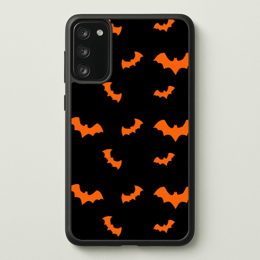 Orange Bat - Halloween Phone Case for Galaxy S20FE