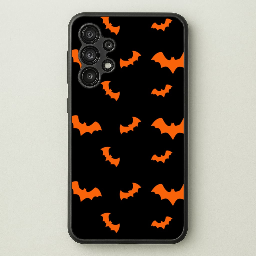 Orange Bat - Halloween Phone Case for Galaxy A13