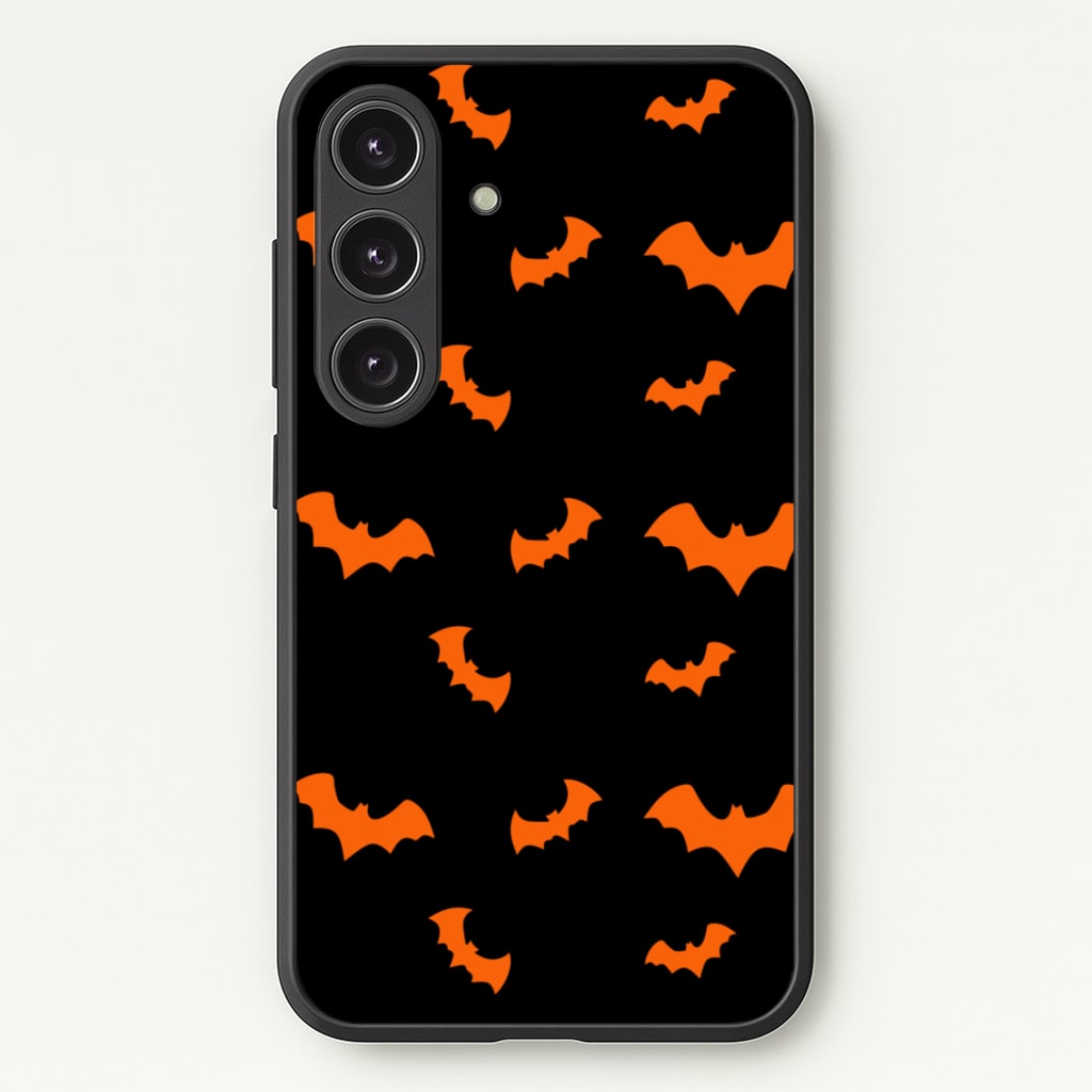Orange Bat - Halloween Phone Case for Galaxy S24 Plus