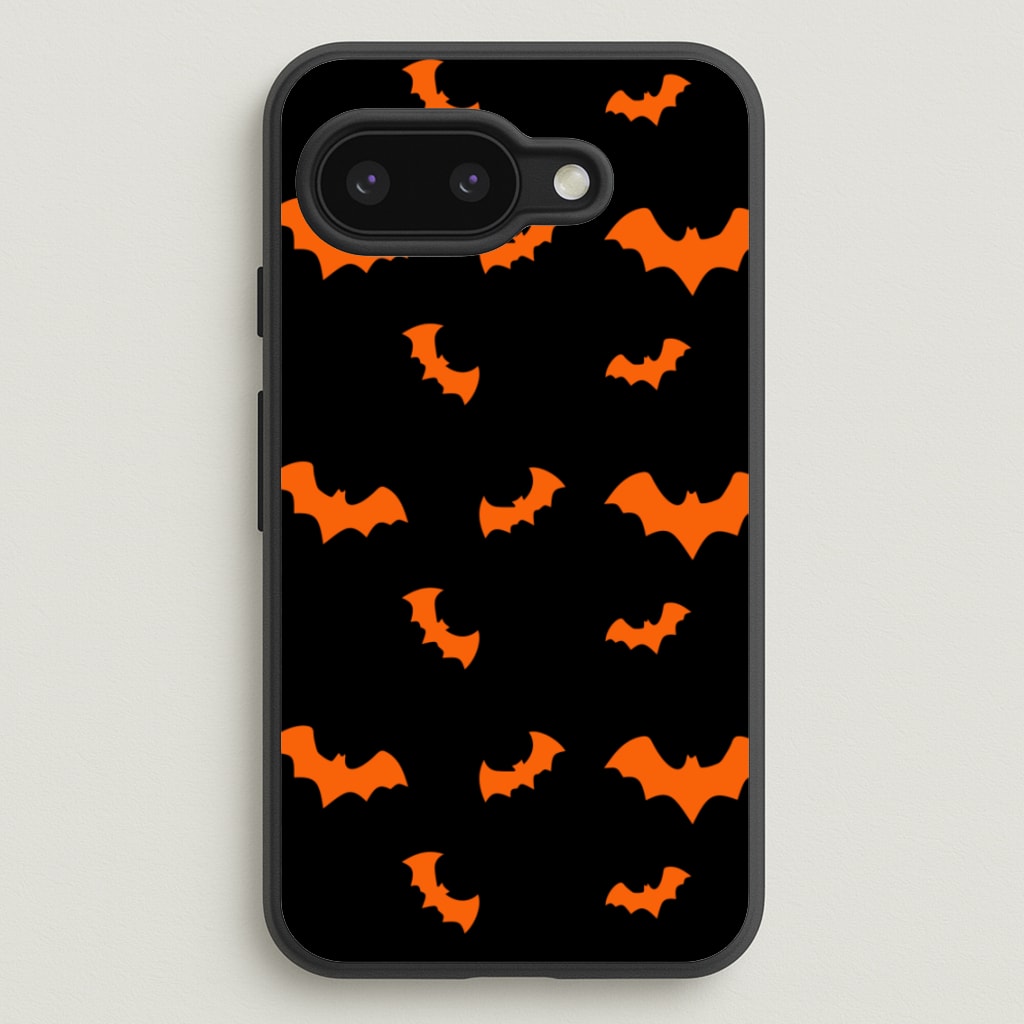 Orange Bat - Halloween Phone Case for Google Pixel 9a