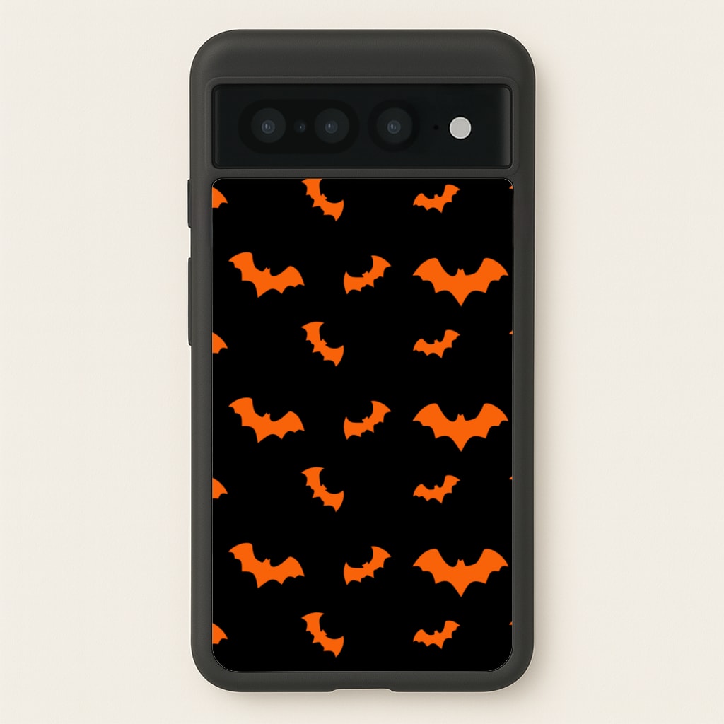 Orange Bat - Halloween Phone Case for Google Pixel 7 Pro