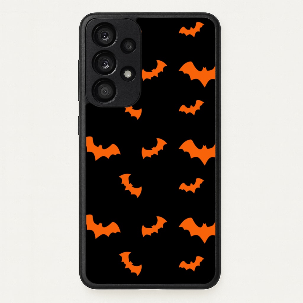 Orange Bat - Halloween Phone Case for Galaxy A53