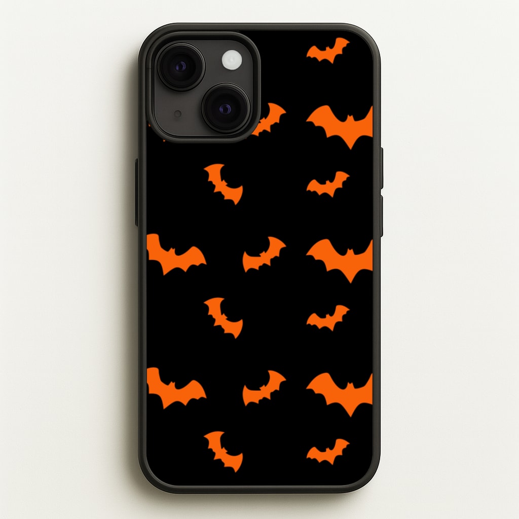 Orange Bat - Halloween Phone Case for iPhone 13 Mini