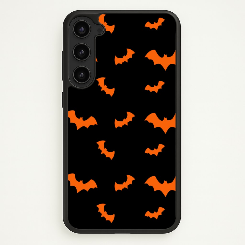 Orange Bat - Halloween Phone Case for Galaxy S23