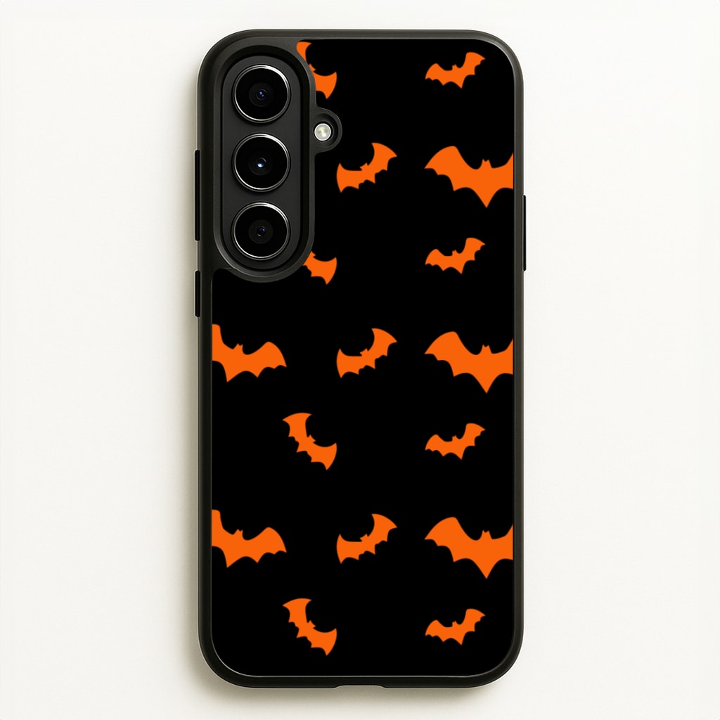 Orange Bat - Halloween Phone Case for Galaxy A56