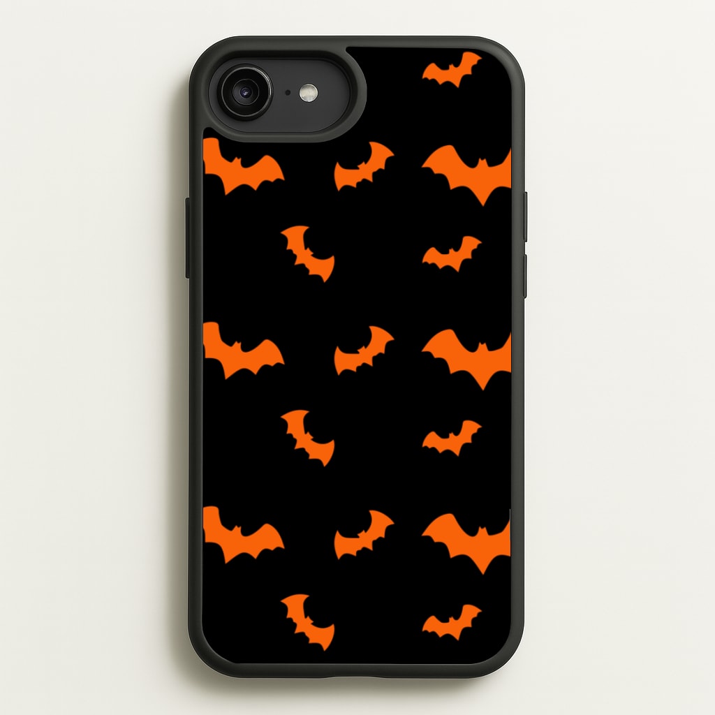 Orange Bat - Halloween Phone Case for iPhone 6 Plus / 7 Plus / 8 Plus