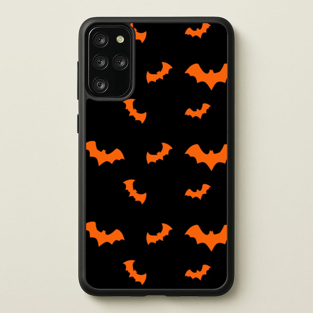 Orange Bat - Halloween Phone Case for Galaxy S20 Plus