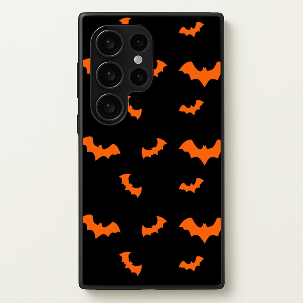 Orange Bat - Halloween Phone Case for Galaxy S24 Ultra