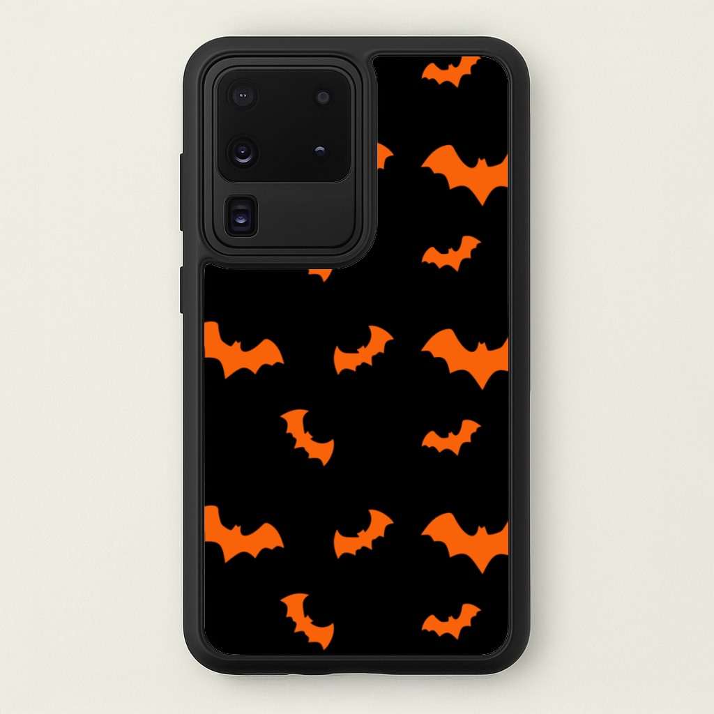 Orange Bat - Halloween Phone Case for Galaxy S20 Ultra