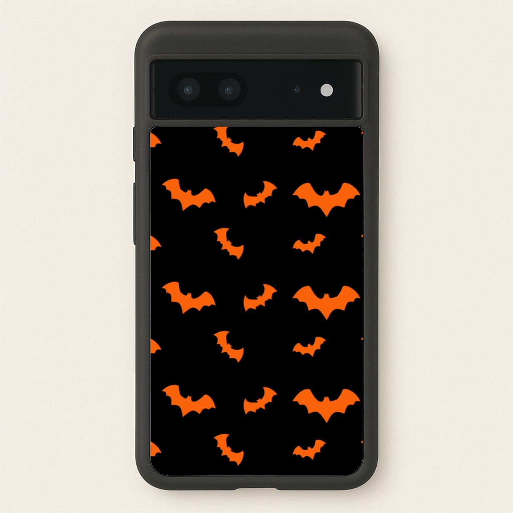 Orange Bat - Halloween Phone Case for Google Pixel 7