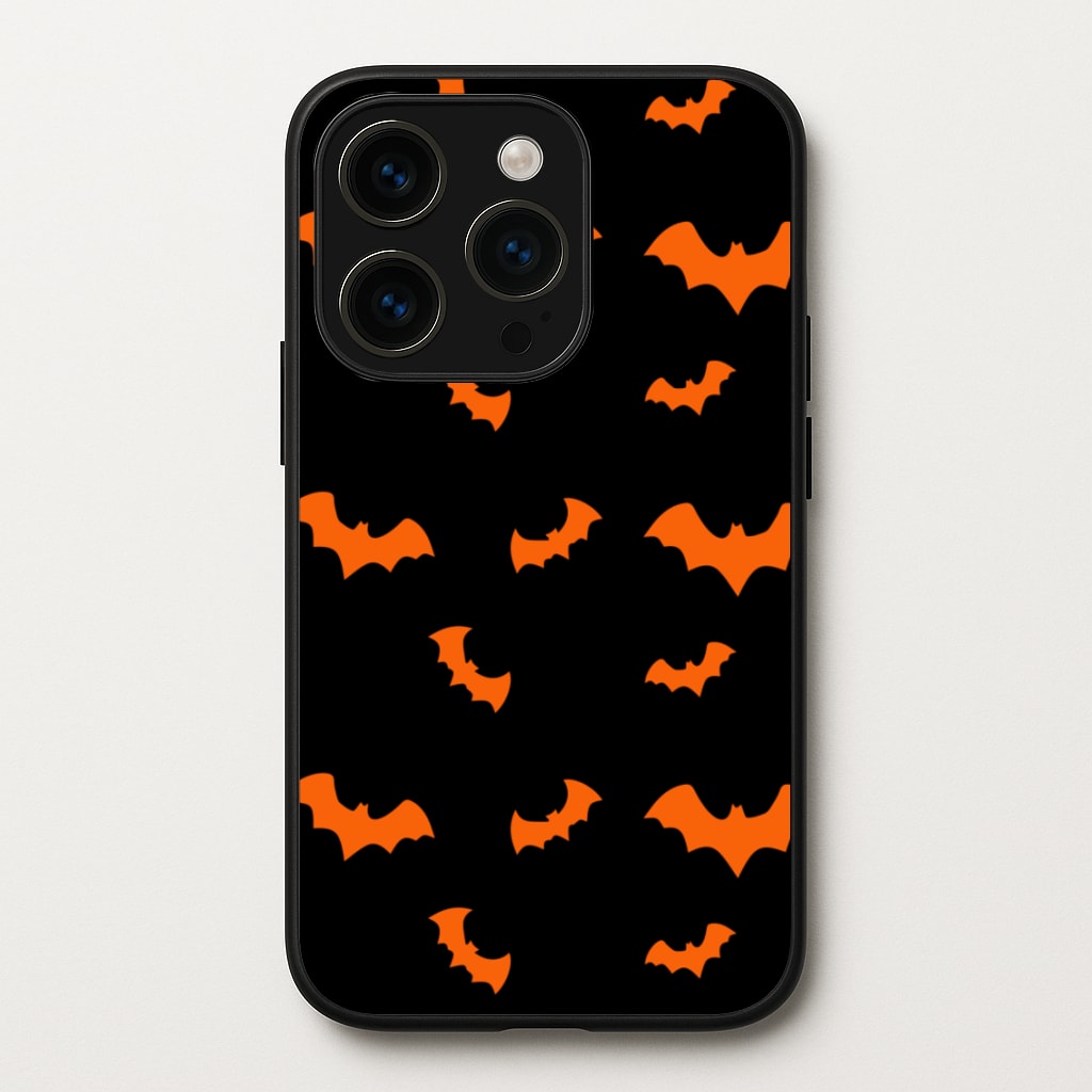 Orange Bat - Halloween Phone Case for iPhone 15 Pro Max