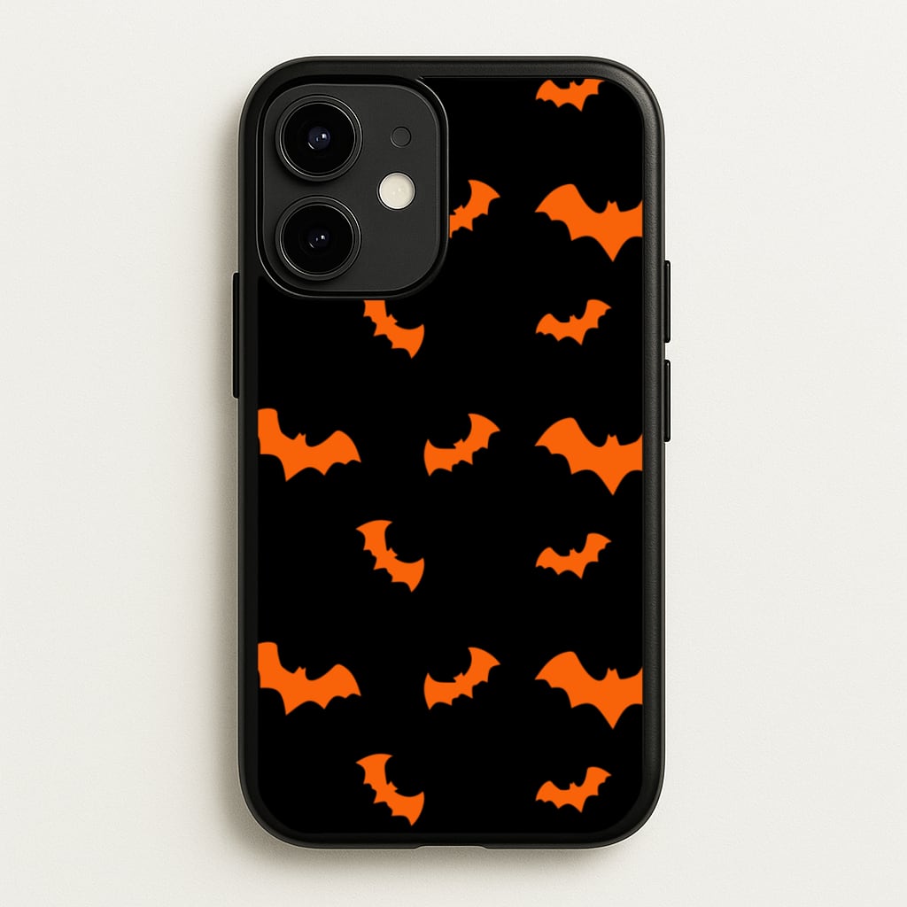 Orange Bat - Halloween Phone Case for iPhone 12 Mini