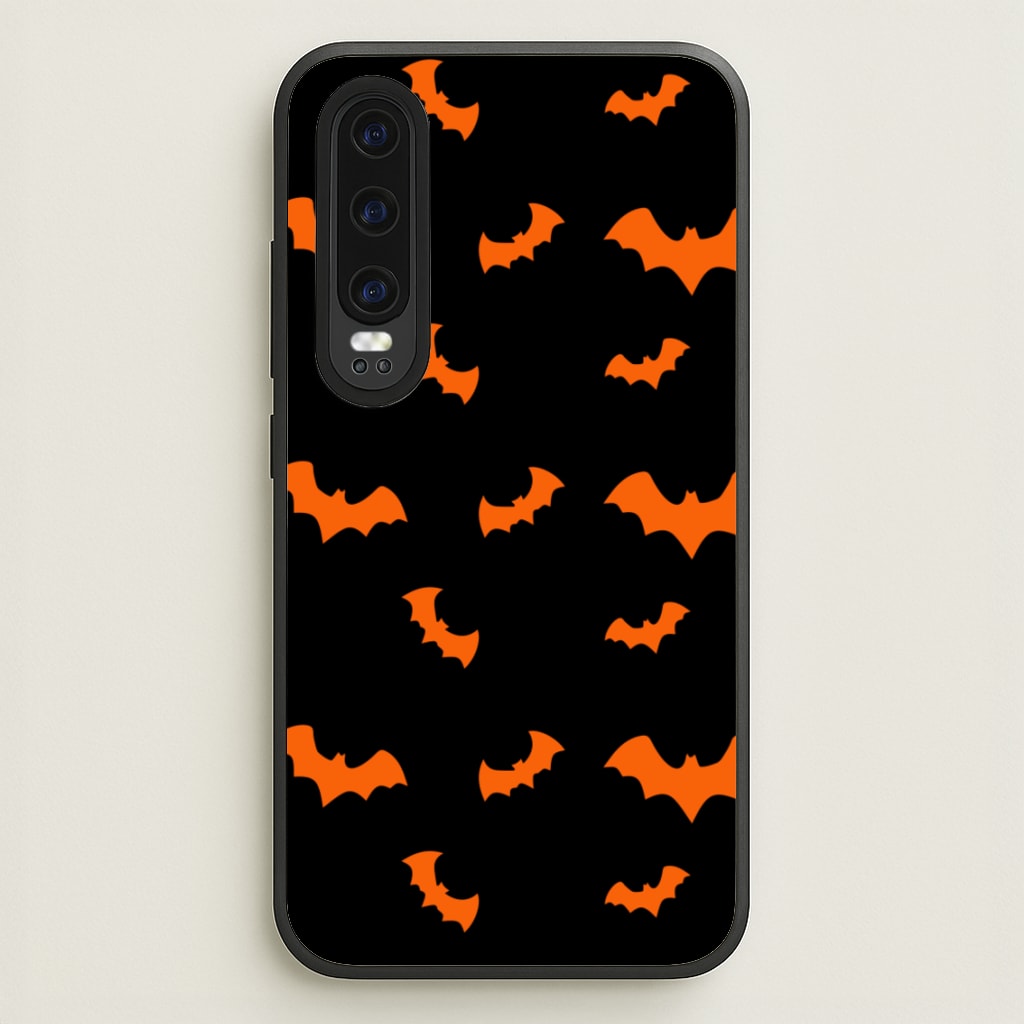 Orange Bat - Halloween Phone Case for Huawei P30