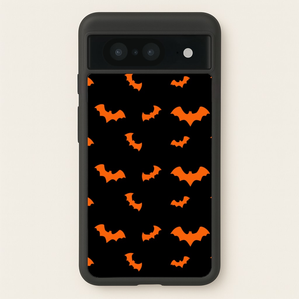 Orange Bat - Halloween Phone Case for Google Pixel 8