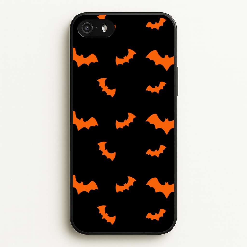 Orange Bat - Halloween Phone Case for iPhone 5 / 5s / SE 2016