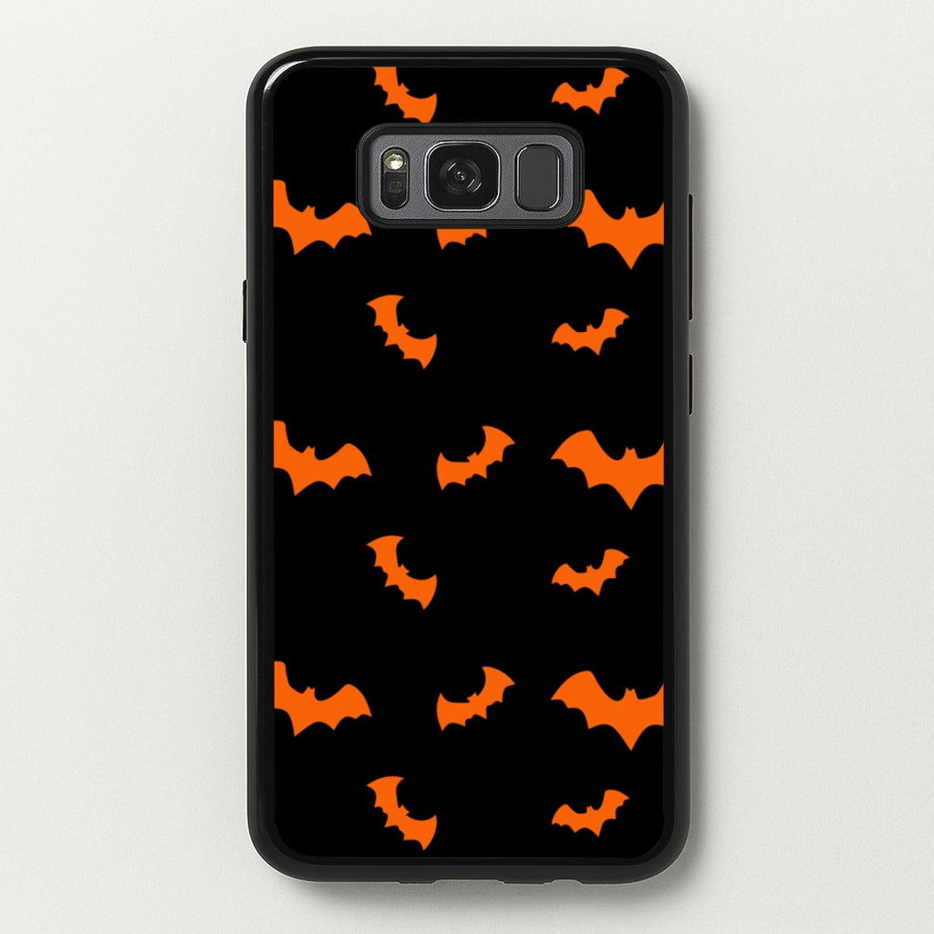 Orange Bat - Halloween Phone Case for Galaxy S8 Plus