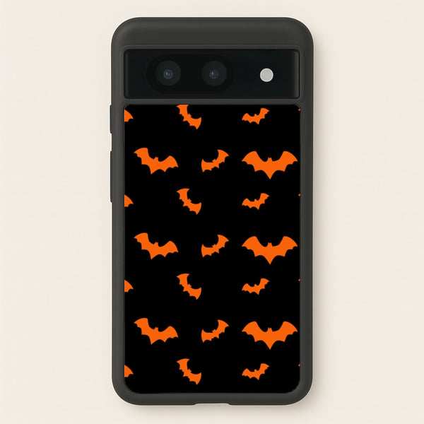 Orange Bat - Halloween Phone Case for Google Pixel 8a
