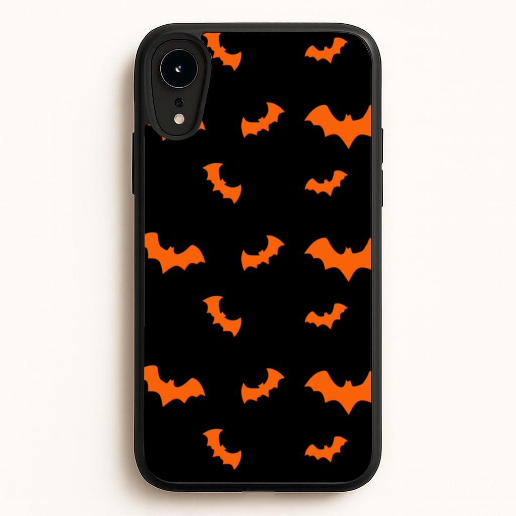 Orange Bat - Halloween Phone Case for iPhone XR