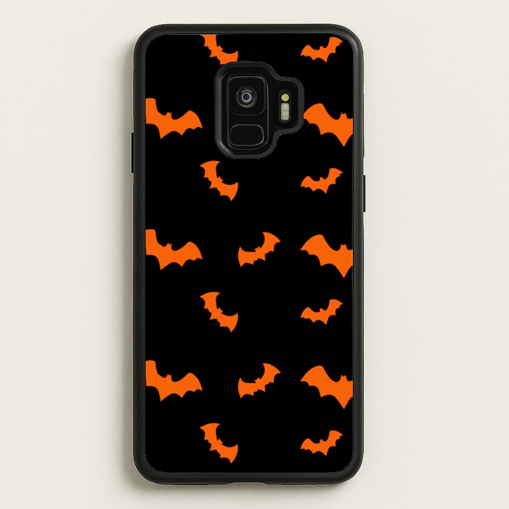 Orange Bat - Halloween Phone Case for Galaxy S9