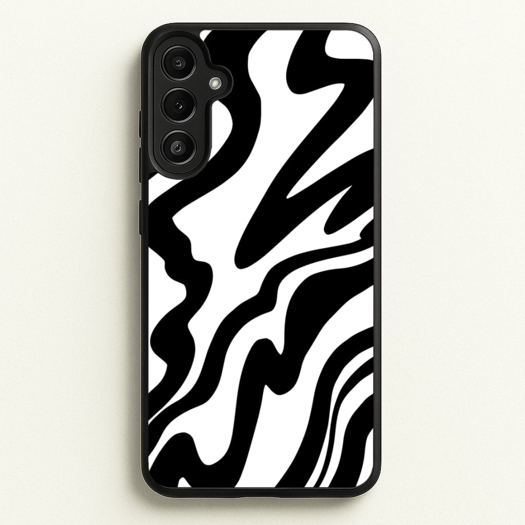 Black And White - Halloween - Halloween Phone Case for Galaxy A34