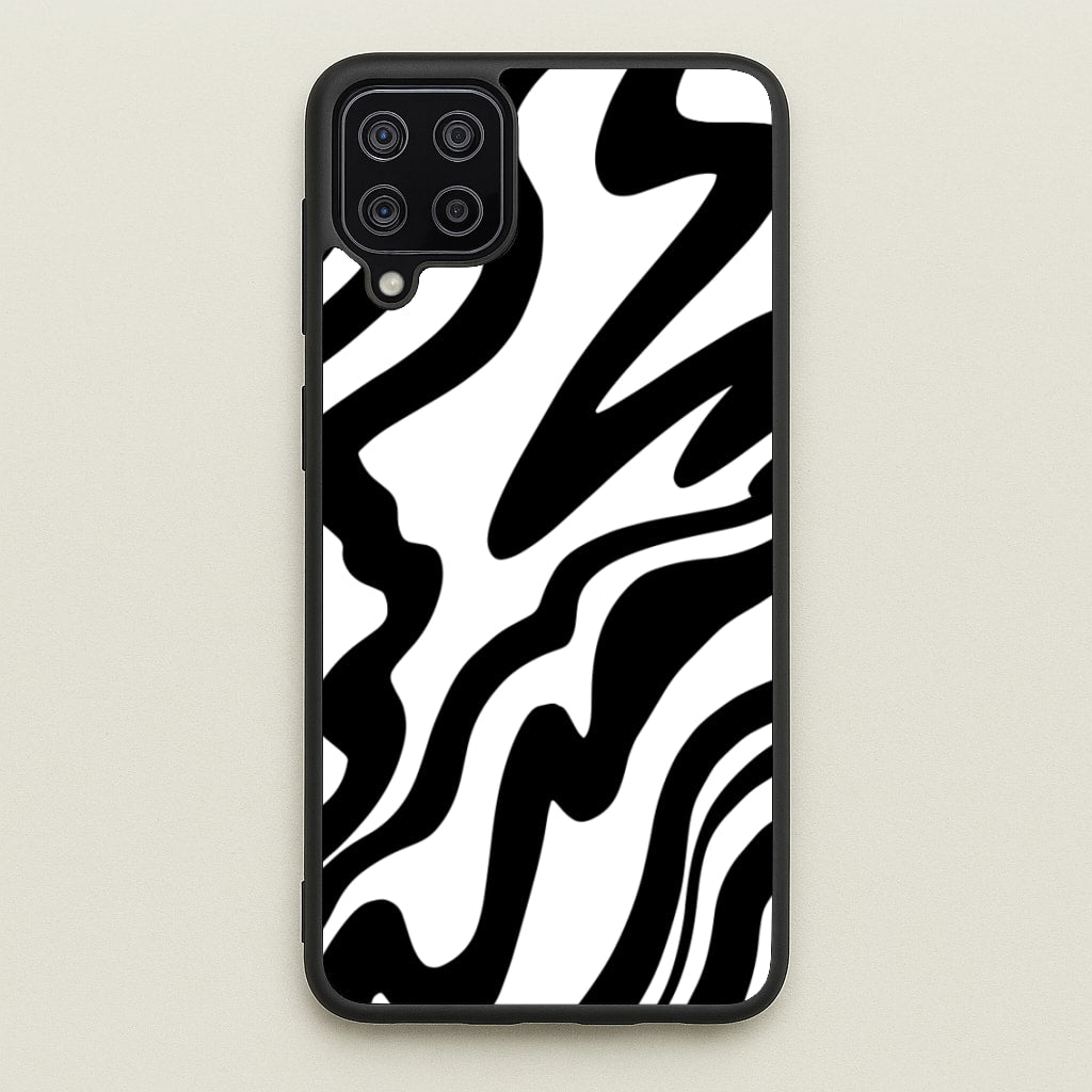 Black And White - Halloween - Halloween Phone Case for Galaxy A12