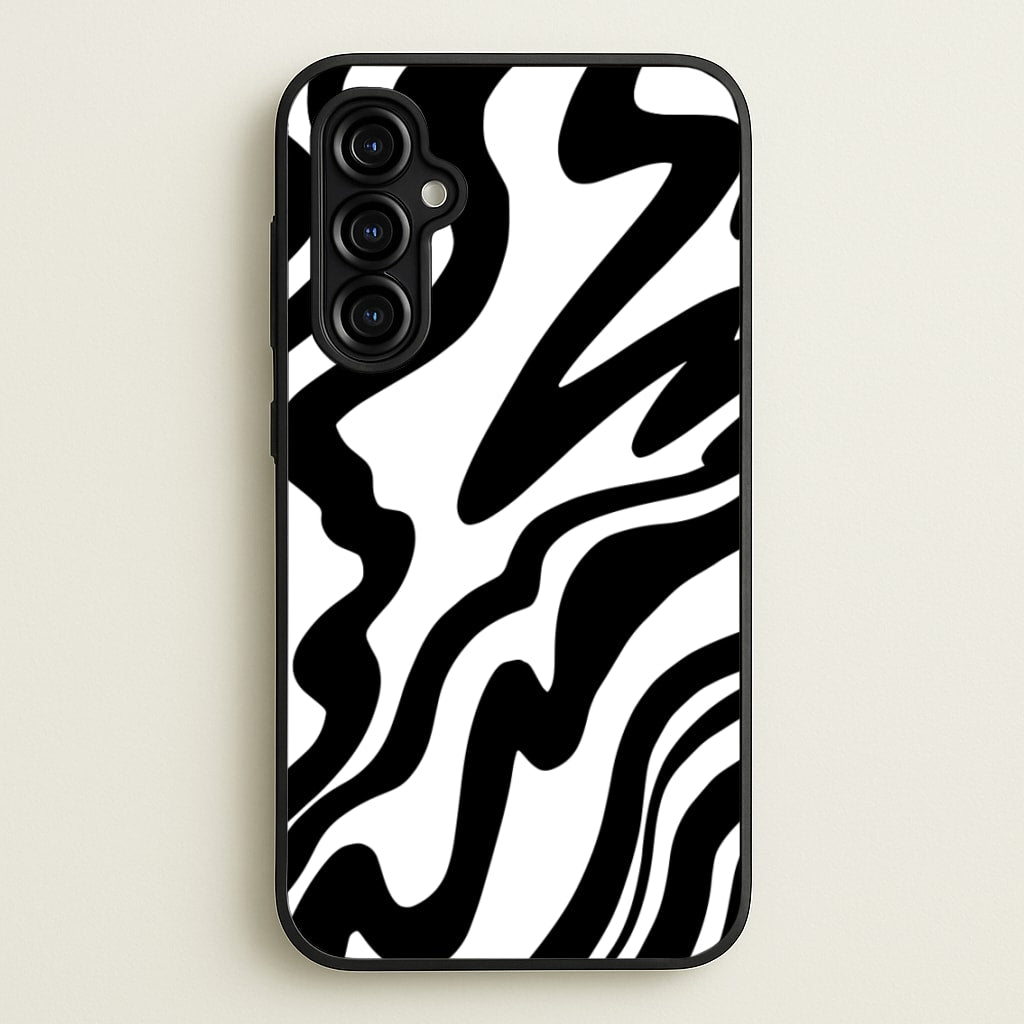 Black And White - Halloween - Halloween Phone Case for Galaxy A54