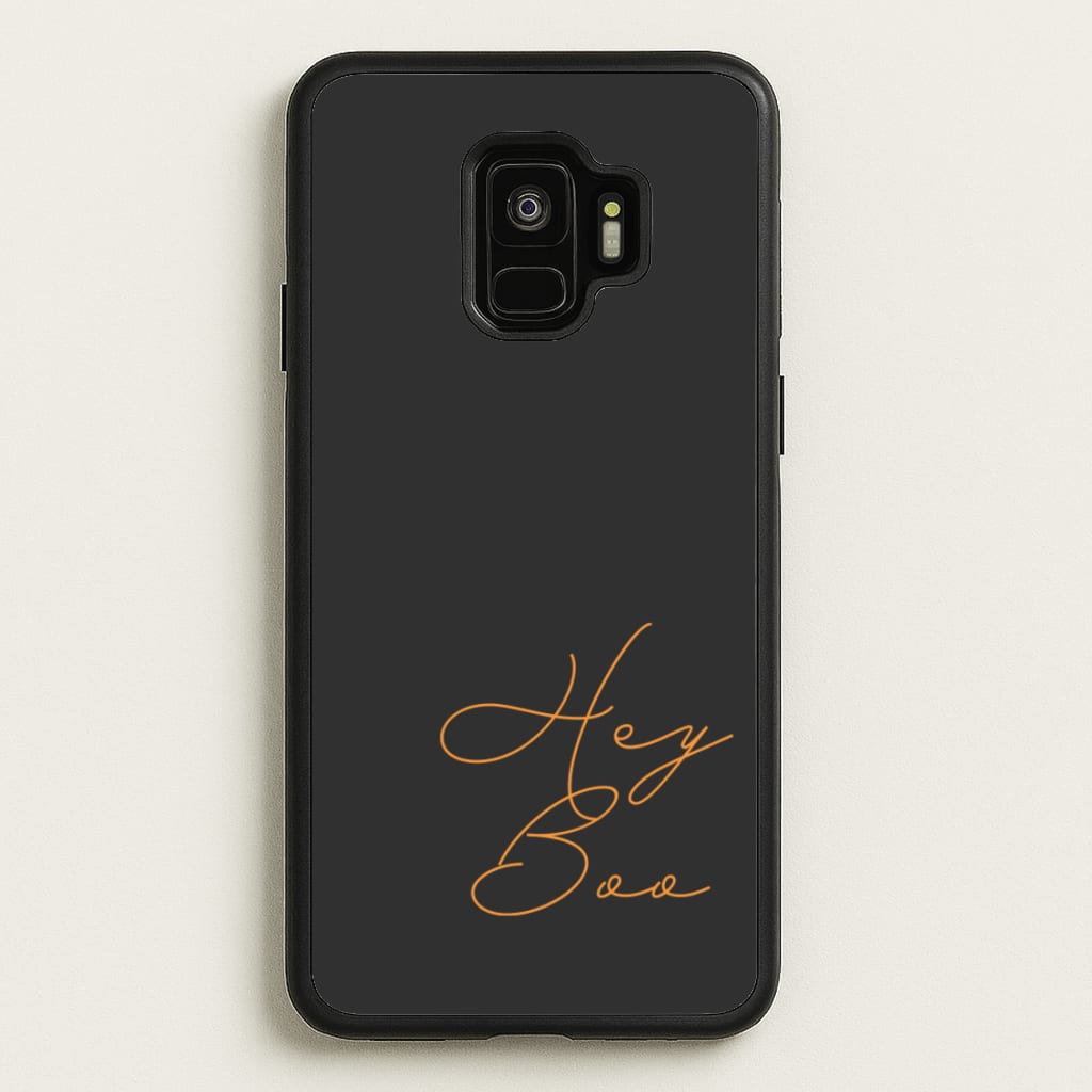 Hey Boo - Halloween - Halloween Phone Case for Galaxy S9
