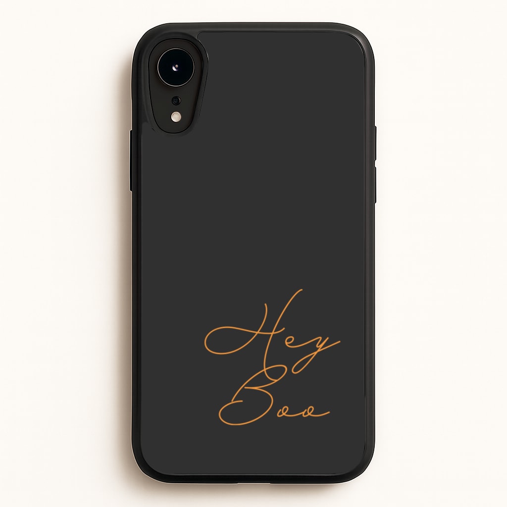 Hey Boo - Halloween - Halloween Phone Case for iPhone XR
