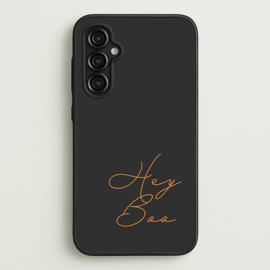 Hey Boo - Halloween - Halloween Phone Case for Galaxy A14