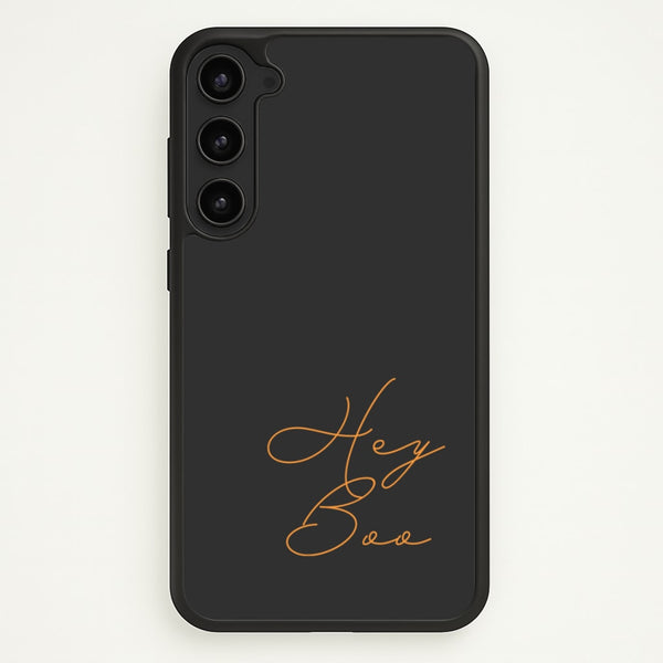 Hey Boo - Halloween - Halloween Phone Case for Galaxy S23 Plus