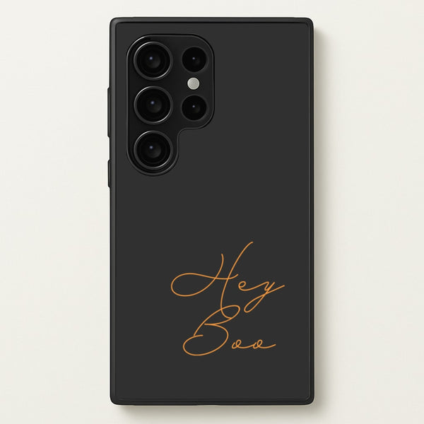 Hey Boo - Halloween - Halloween Phone Case for Galaxy S24 Ultra