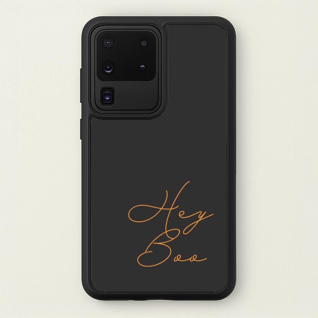 Hey Boo - Halloween - Halloween Phone Case for Galaxy S20 Ultra