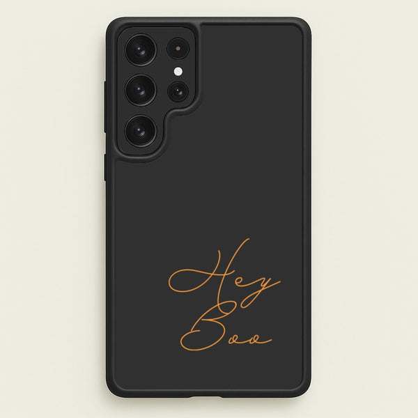 Hey Boo - Halloween - Halloween Phone Case for Galaxy S23 Ultra