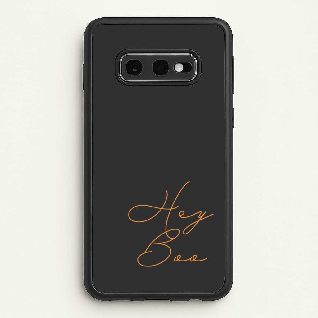 Hey Boo - Halloween - Halloween Phone Case for Galaxy S10e