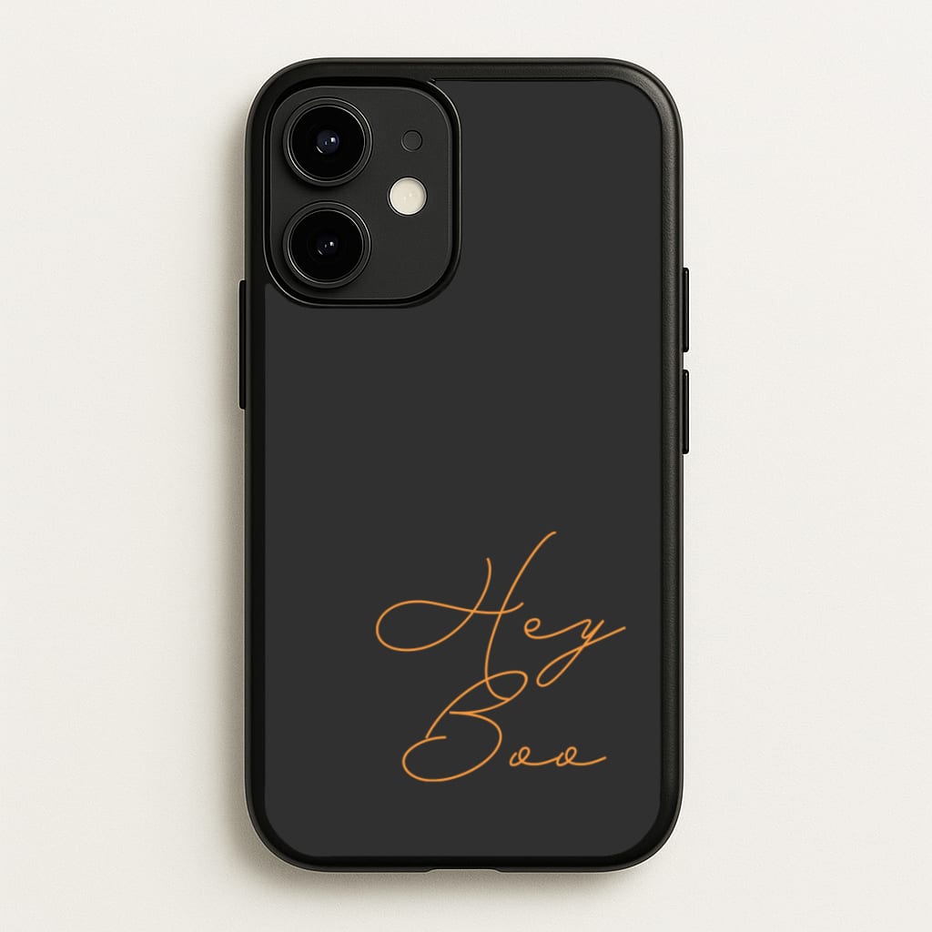 Hey Boo - Halloween - Halloween Phone Case for iPhone 12 Mini