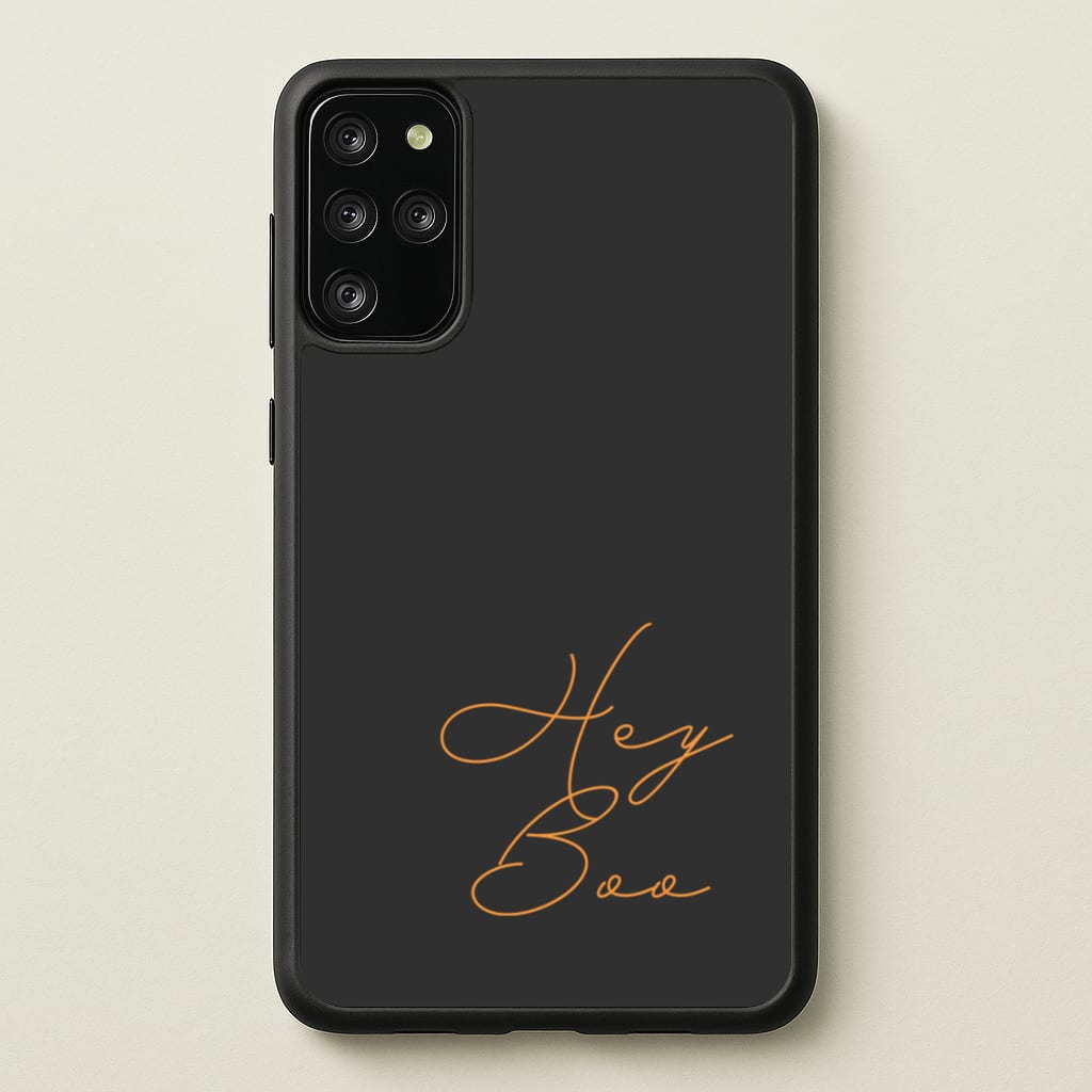 Hey Boo - Halloween - Halloween Phone Case for Galaxy S20 Plus