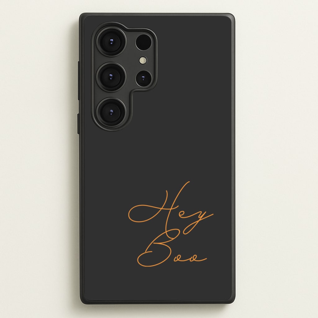 Hey Boo - Halloween - Halloween Phone Case for Galaxy S25 Ultra