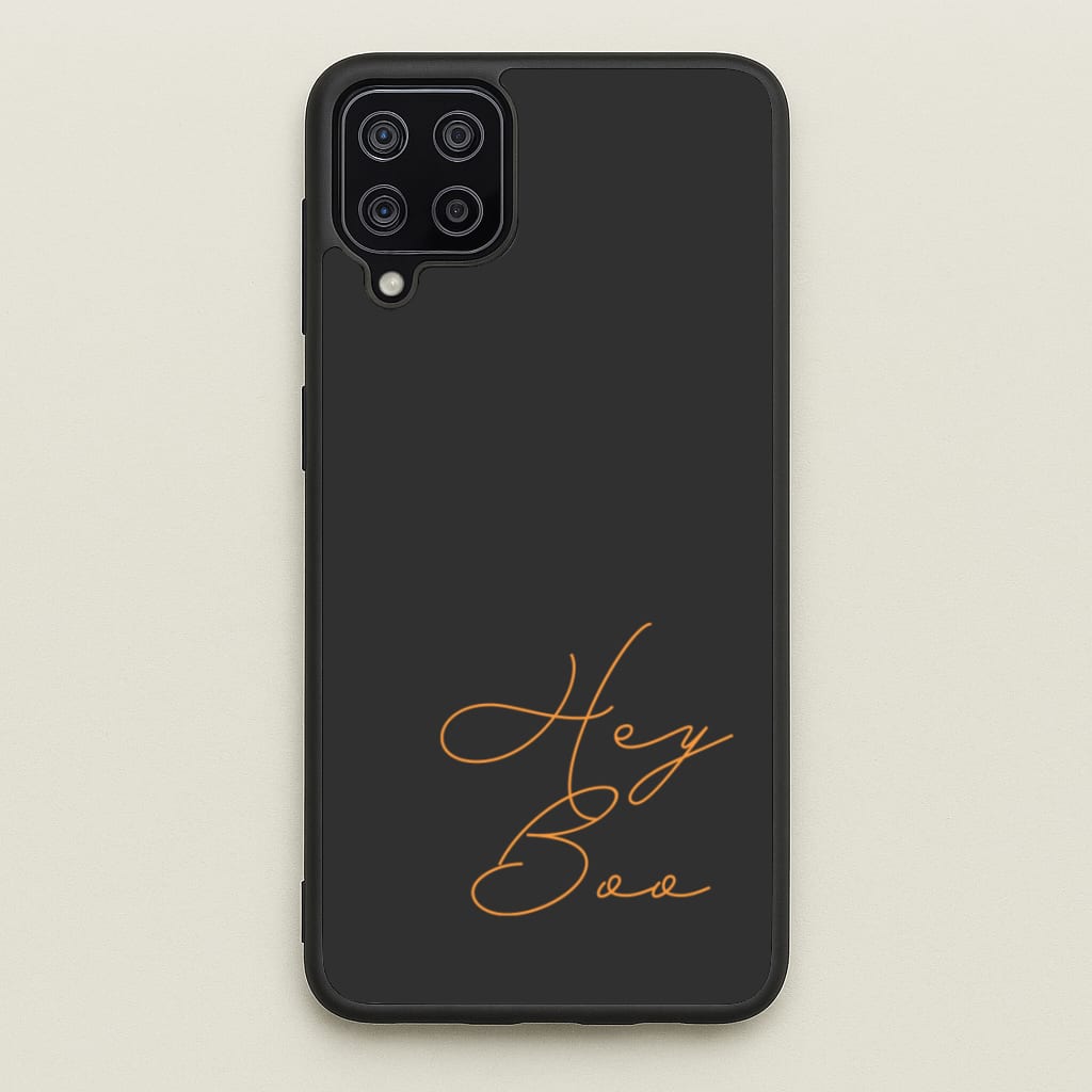 Hey Boo - Halloween - Halloween Phone Case for Galaxy A12