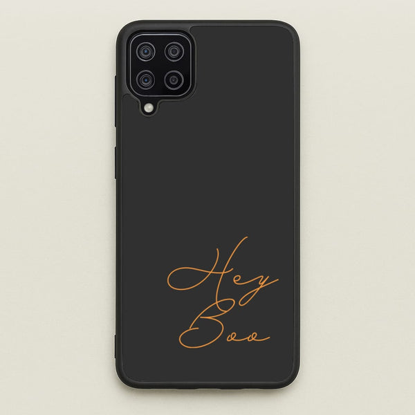 Hey Boo - Halloween - Halloween Phone Case for Galaxy A12