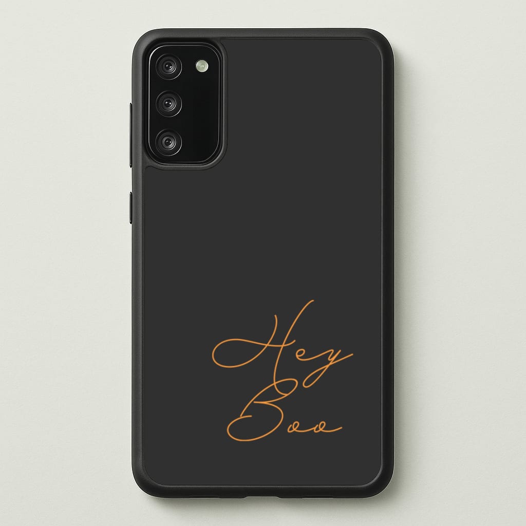 Hey Boo - Halloween - Halloween Phone Case for Galaxy S20FE