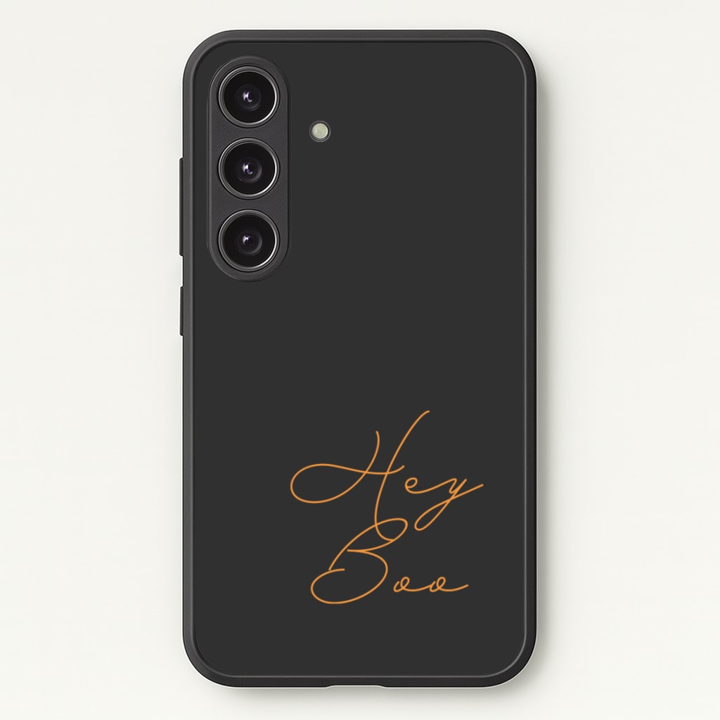 Hey Boo - Halloween - Halloween Phone Case for Galaxy S25